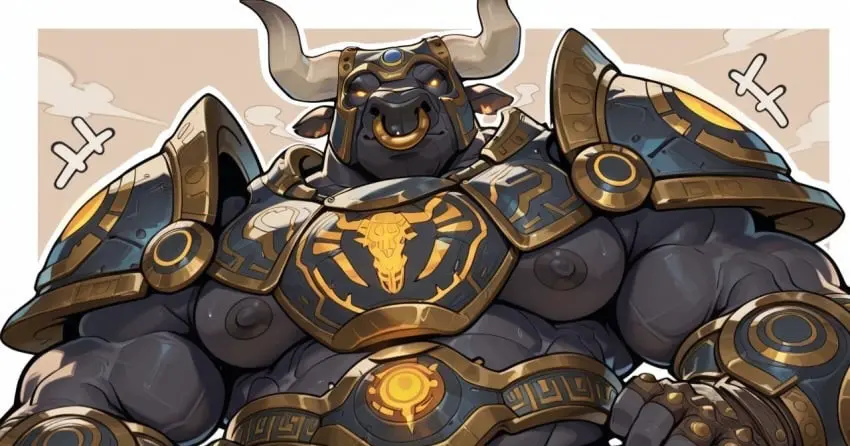 Avatar of  Korvath — the ancient Minotaur of Labyrinth’s Crown.