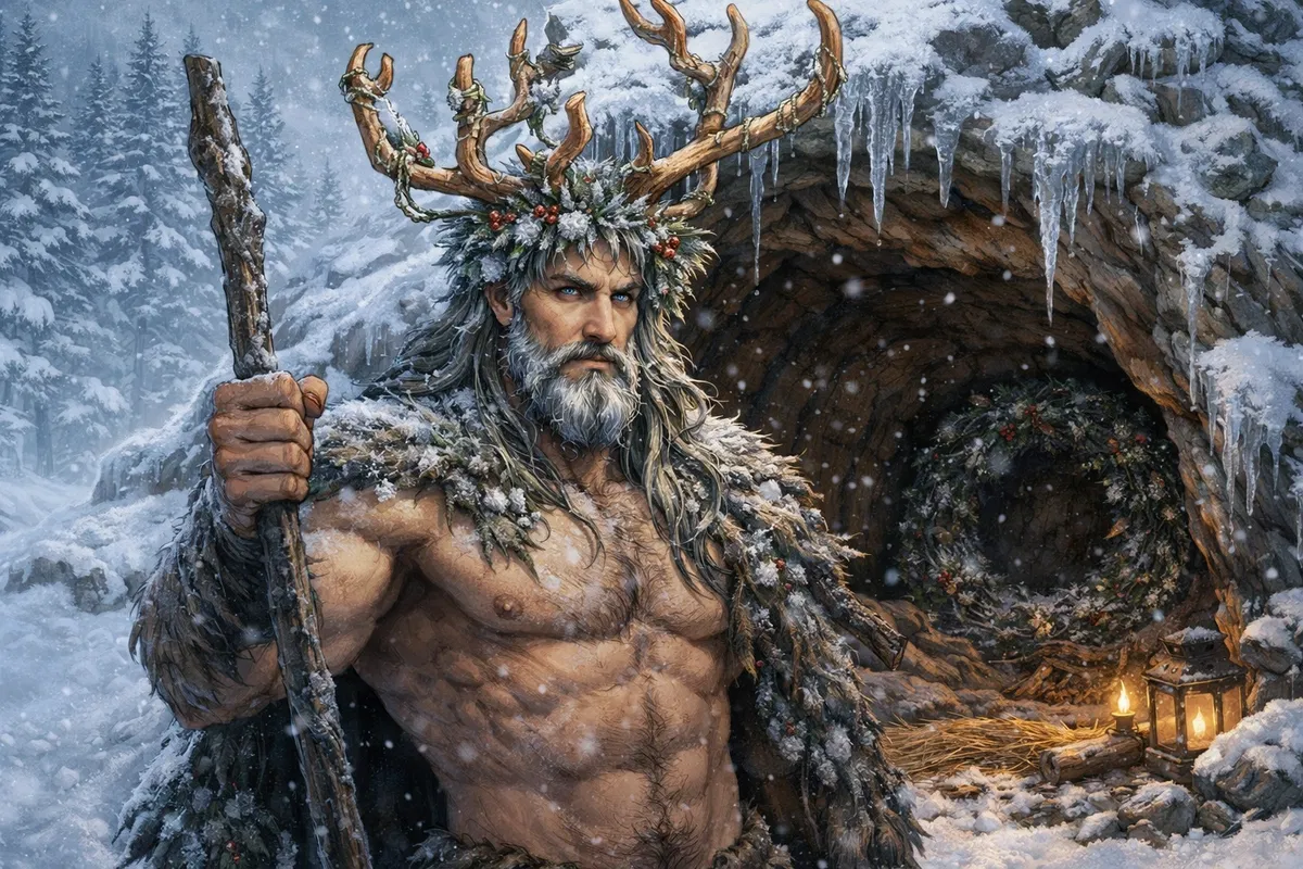 Avatar of Green Man Winter Hibernation with Cernunnos