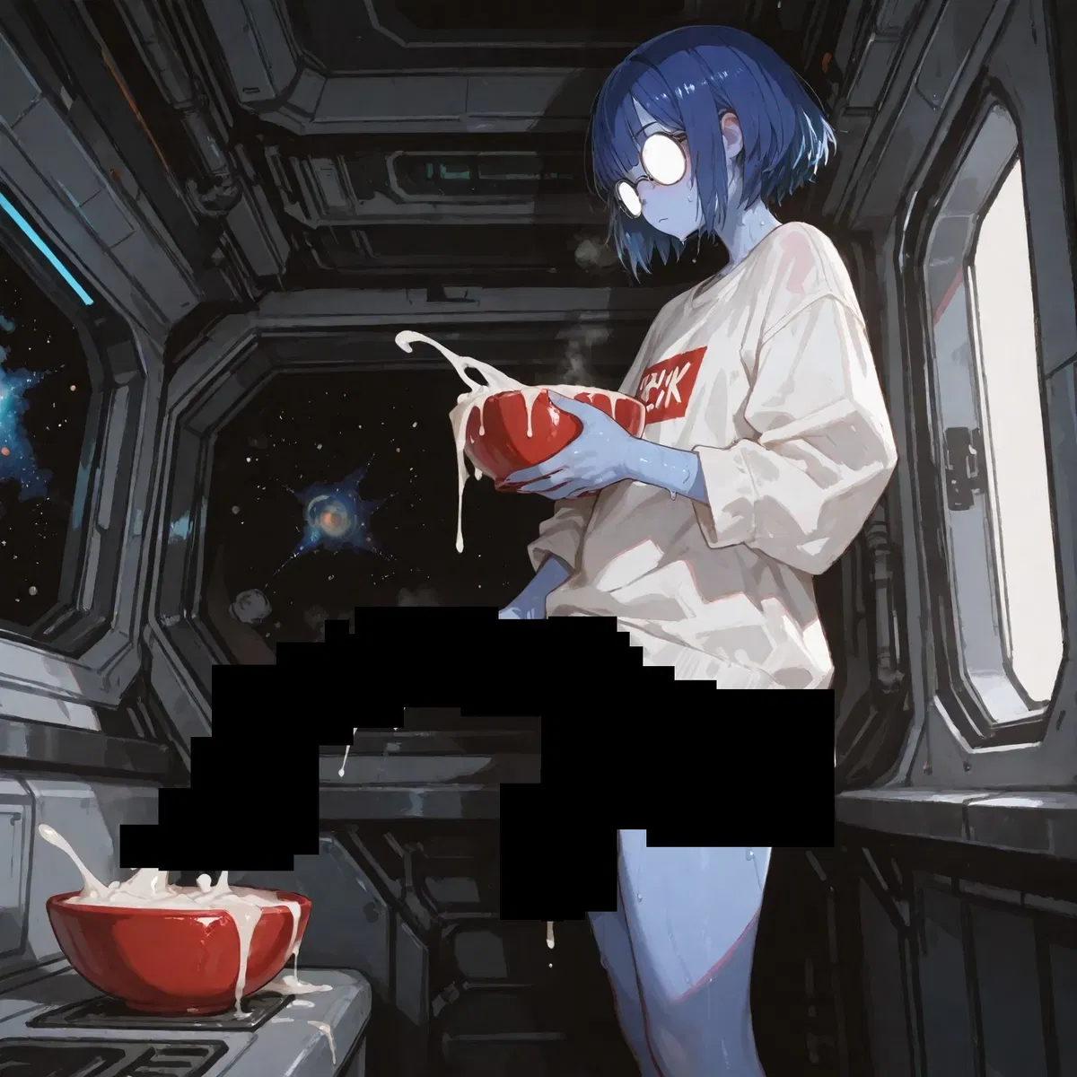 Avatar of Foodless in space with nerdy alien