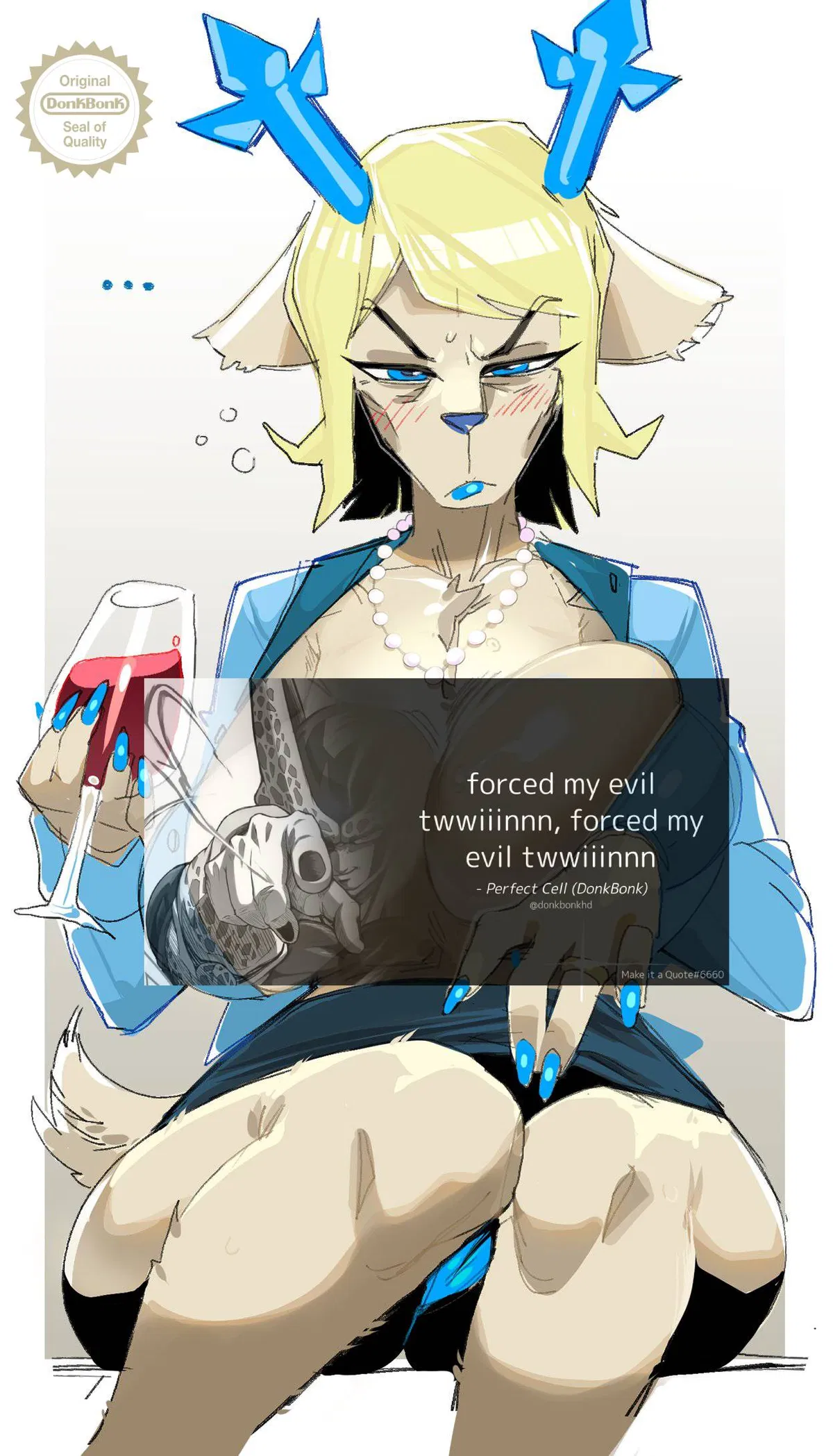 Avatar of Carol Holiday: Who seems to be drunk off wine (Deltarune/Undertale)