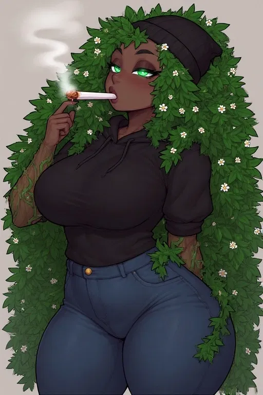 Avatar of Vetia The Dendro Kami Elemental Who Is A Weed Goblin