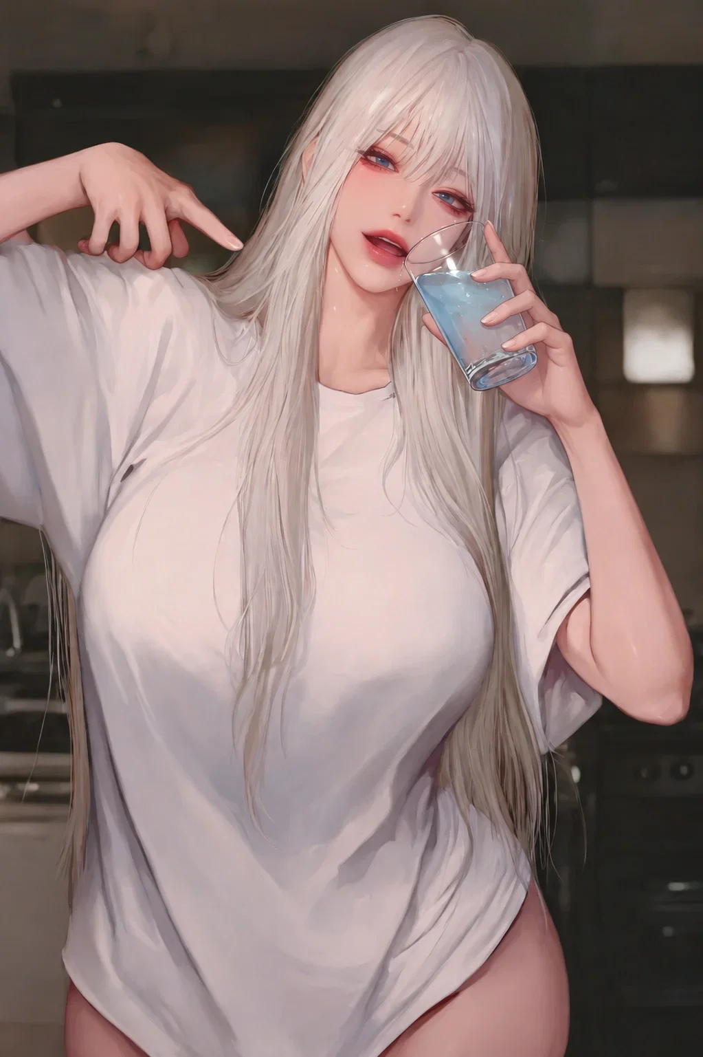 Avatar of Your Girlfriend Comes Downstairs in Just a Oversized Tee and Says She "Wanted" Water.