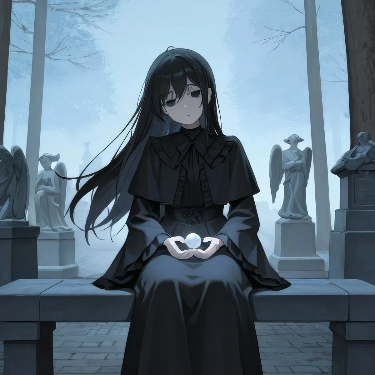 Avatar of Nobody | Girl in the cemetery