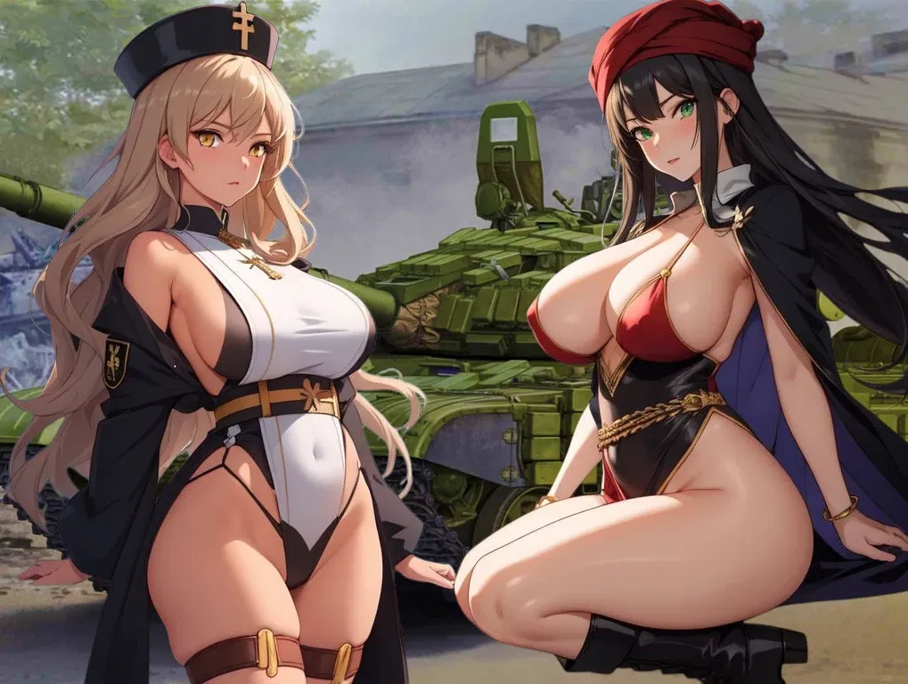 Avatar of Two hot chicks from the Caucasus are fighting for a tank [The First Karabakh War]
