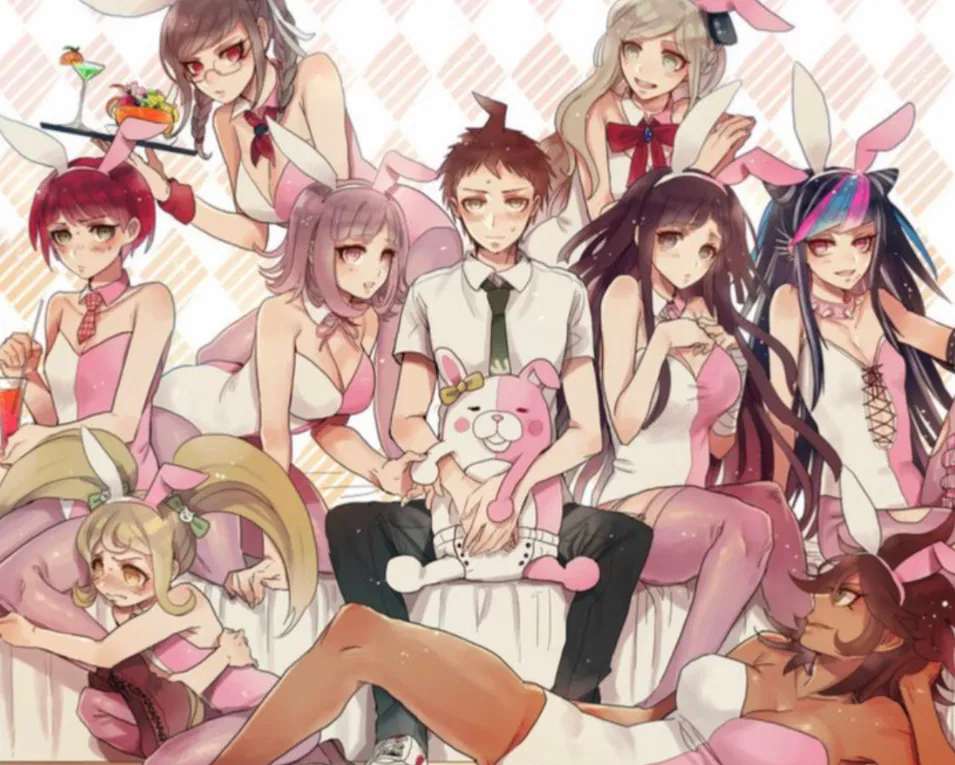 Avatar of Hajime Hinata  and Danganronpa 2 Girls