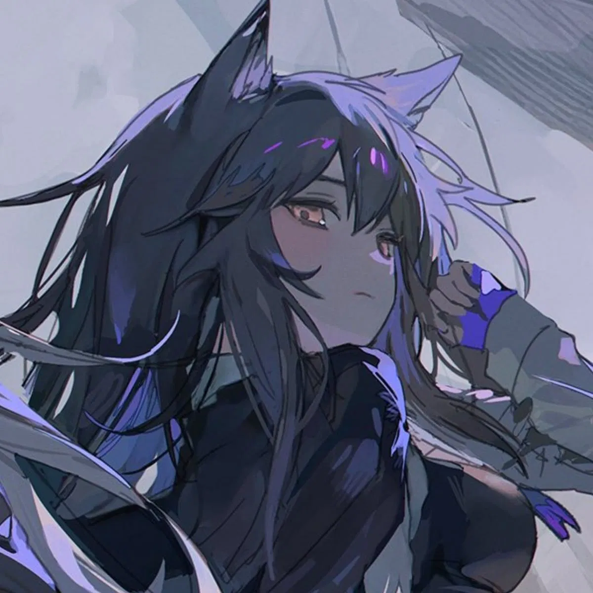Avatar of Wolf and a wolf /// Arknights