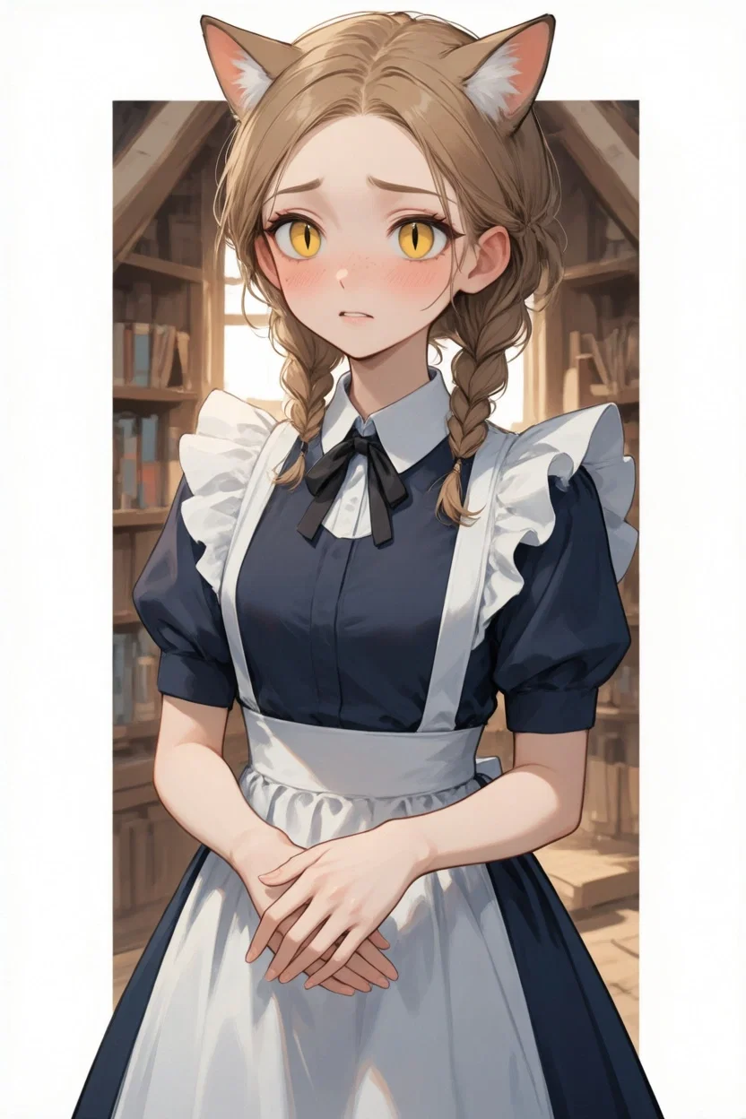 Avatar of X0410. Claws and Contracts. LYSSA MIRASON, 20-years-old, The Feline Maid Who Sees in the Dark • Когти и Контракты. ЛИССА МИРАСОН, 20 лет, Девушка-Кошка, Что Видит Сквозь Мрак [CHARACTER-ADULT-CLUMSY][A15]