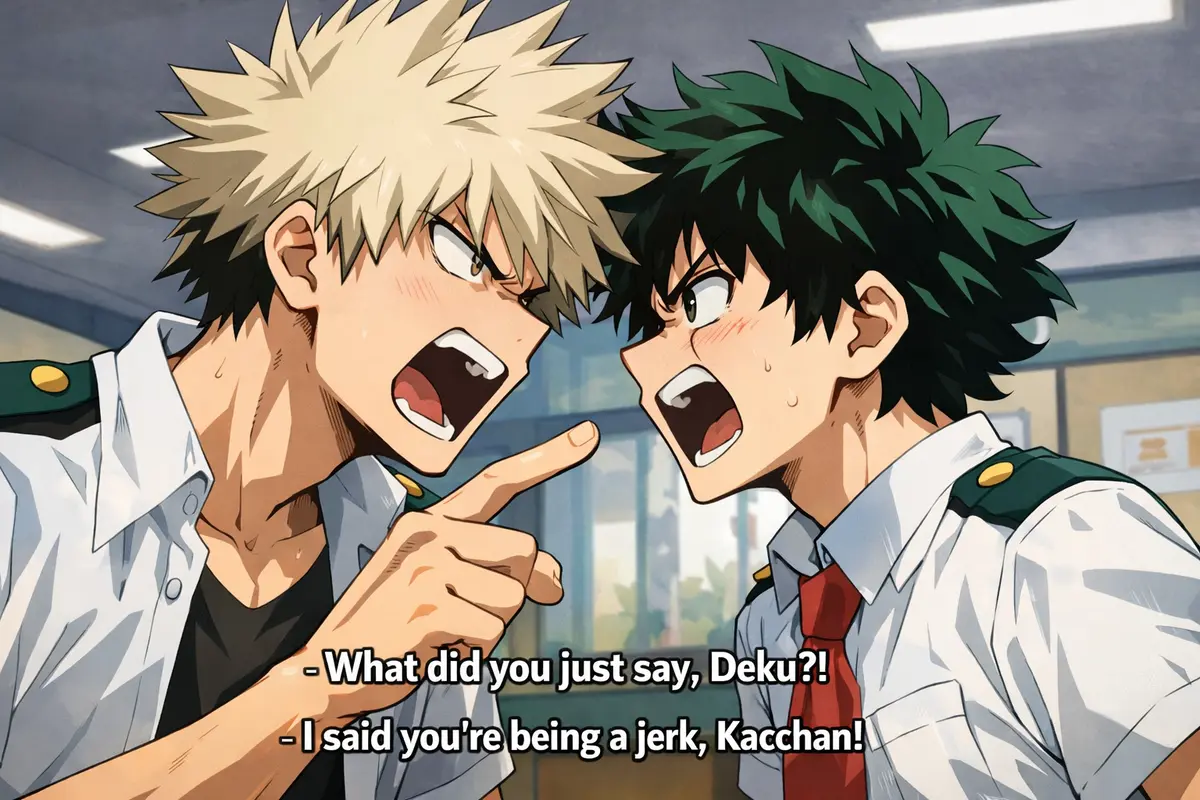 Avatar of Midoriya and Bakugo Fight/Arguement