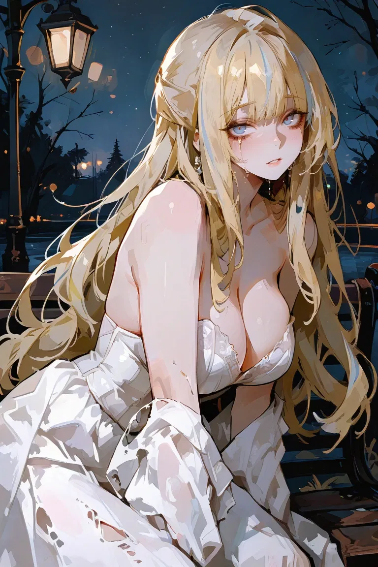 Avatar of You Found A Run Away Bride Crying On The Park Bench After Her Fiancee Cheated On Her