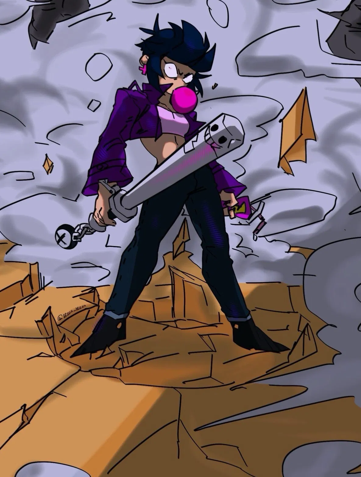 Avatar of Bibi Kensyagoto, the Runaway Homerun • Brawl Stars