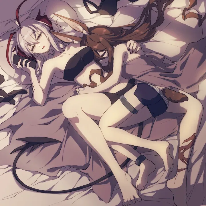 Avatar of W & Amiya; Another yuri bot this time, they hide their relationship from you cause yeah, W is embarrassed about it (Arknights)