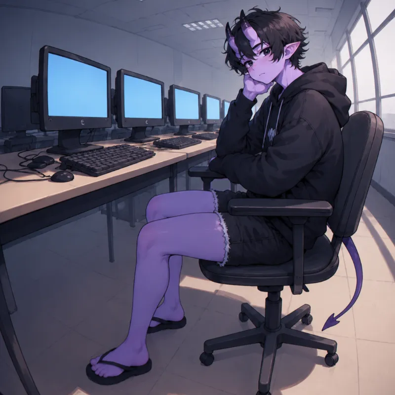 Avatar of Femboy Imp Classmate has a secret