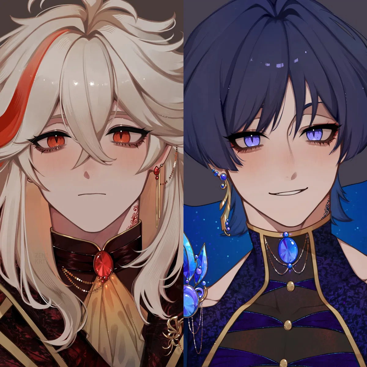 Avatar of Kazuha and Scaramouche