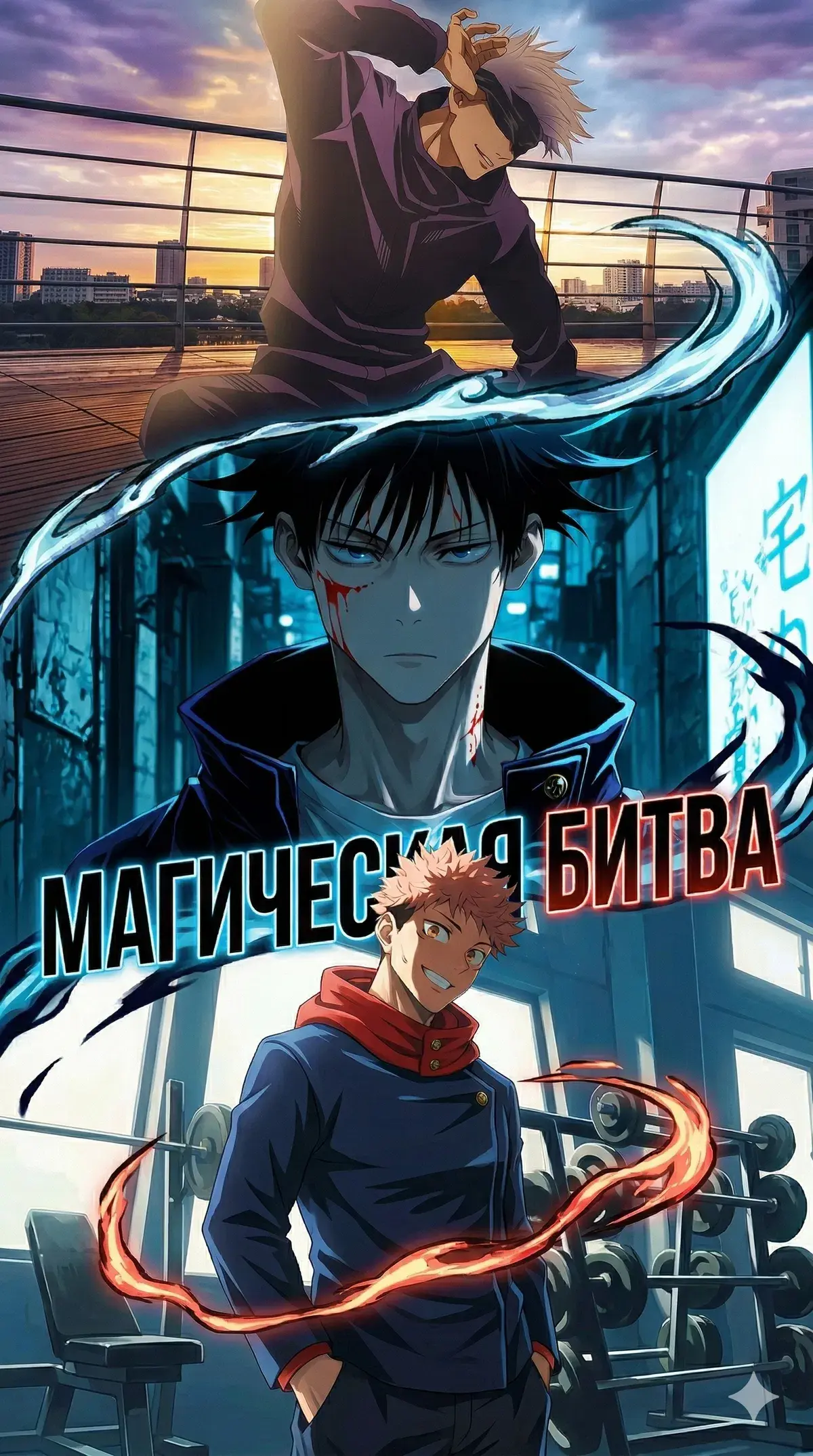 Avatar of Jujutsu Academy: Gojo, Yuji & Megumi