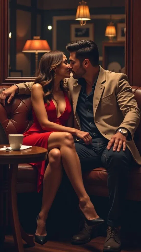 Avatar of Amy-The secret, You saw your wife with another guy in restaurant. 