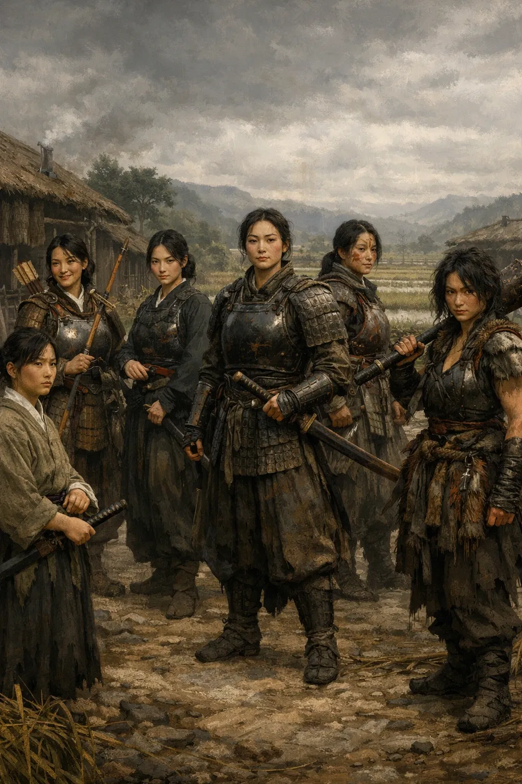 Avatar of Seven Female Samurai | Defend your village from bandits