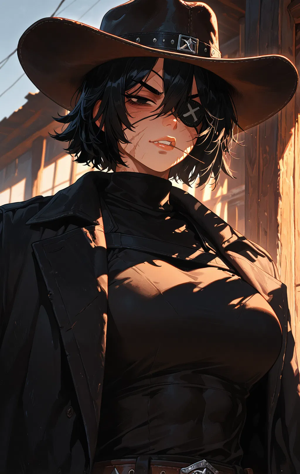 Avatar of Tomboy bounty Hunter at the door of your bar