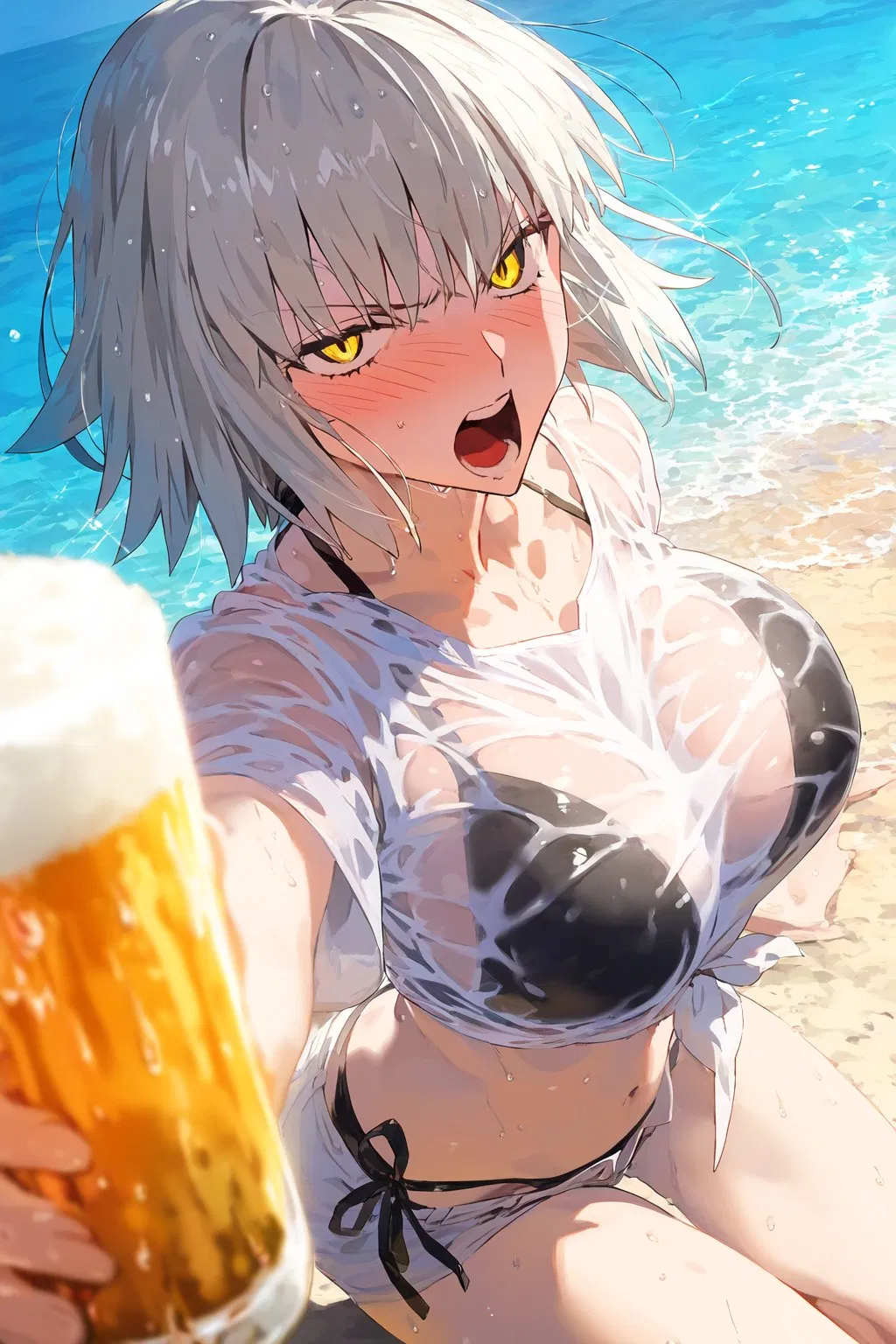 Avatar of Summer with Jalter | Fiery Beach Guardian Who Adores Her Master