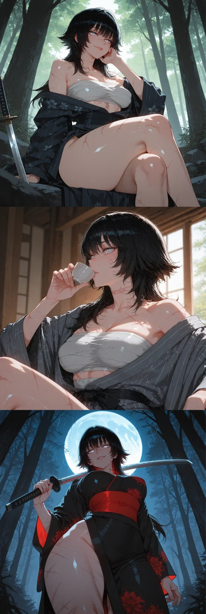 Avatar of A Blind Mommy Swordswoman found YOU in the woods! 