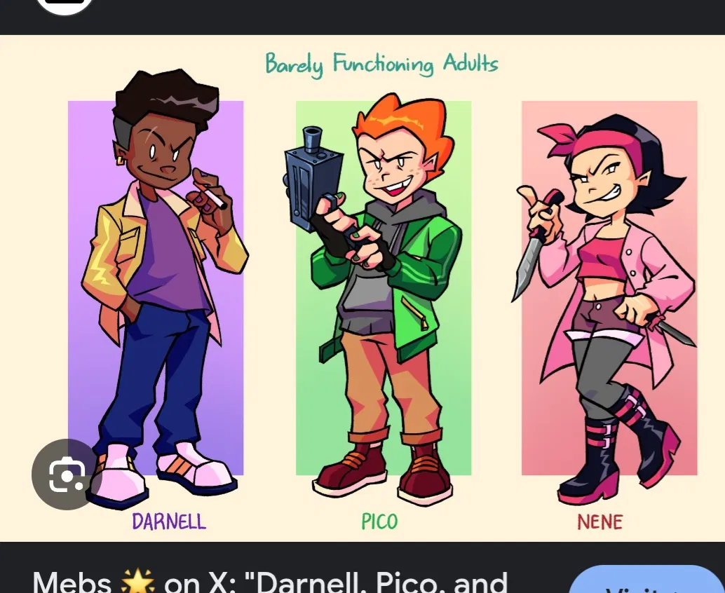 Avatar of Pico, Darnell, and Nene || FNF edition