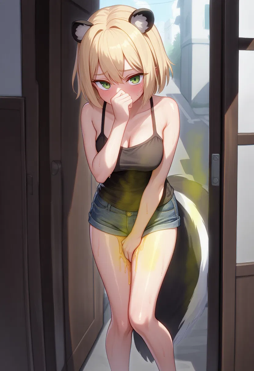 Avatar of Katie the skunk girl accidentally sprays herself