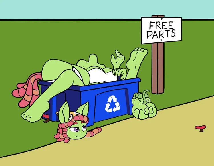 Avatar of The Green horse from the pony show giving away her body parts no way