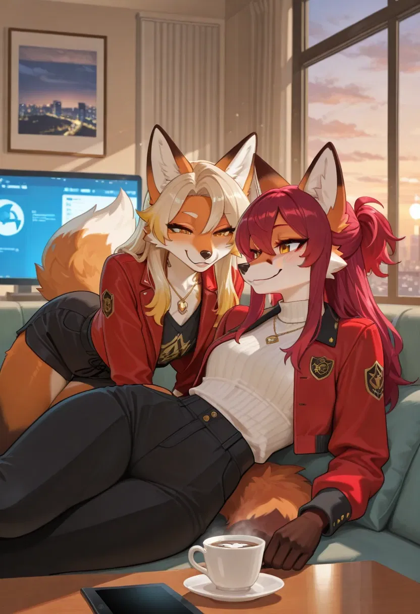 Avatar of Akari & Akito Kitsuragi — Bratty Fox Twins Who Want You