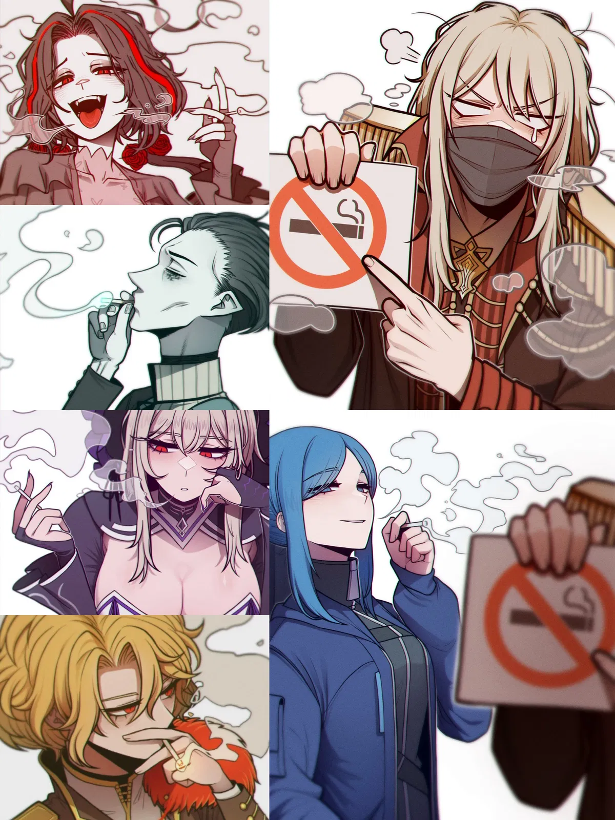 Avatar of La Manchaland with cigarettes | Don Quixote, Sancho, Dulcinea, Nicolina, Curiambro and Bari | Fixer / Color Fixer / Bari's Partner | Limbus Company 