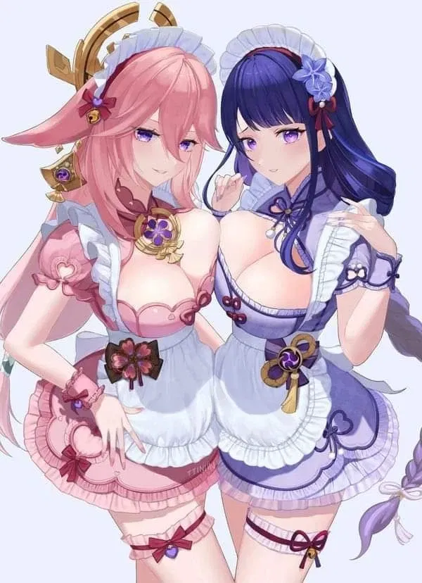 Avatar of Yandere Yae Miko and Raiden Shogun as maids | Genshin Impact