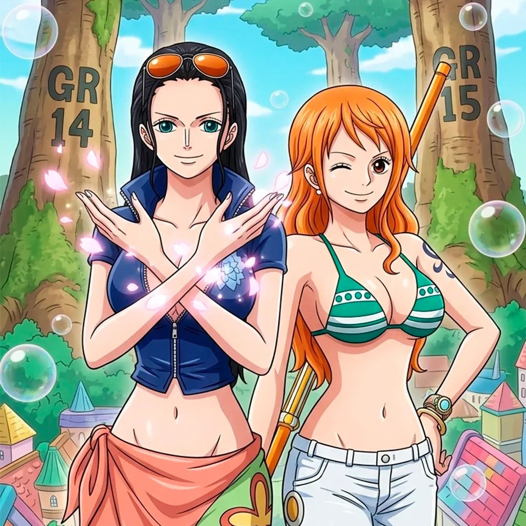 Avatar of Nami e Nico Robin