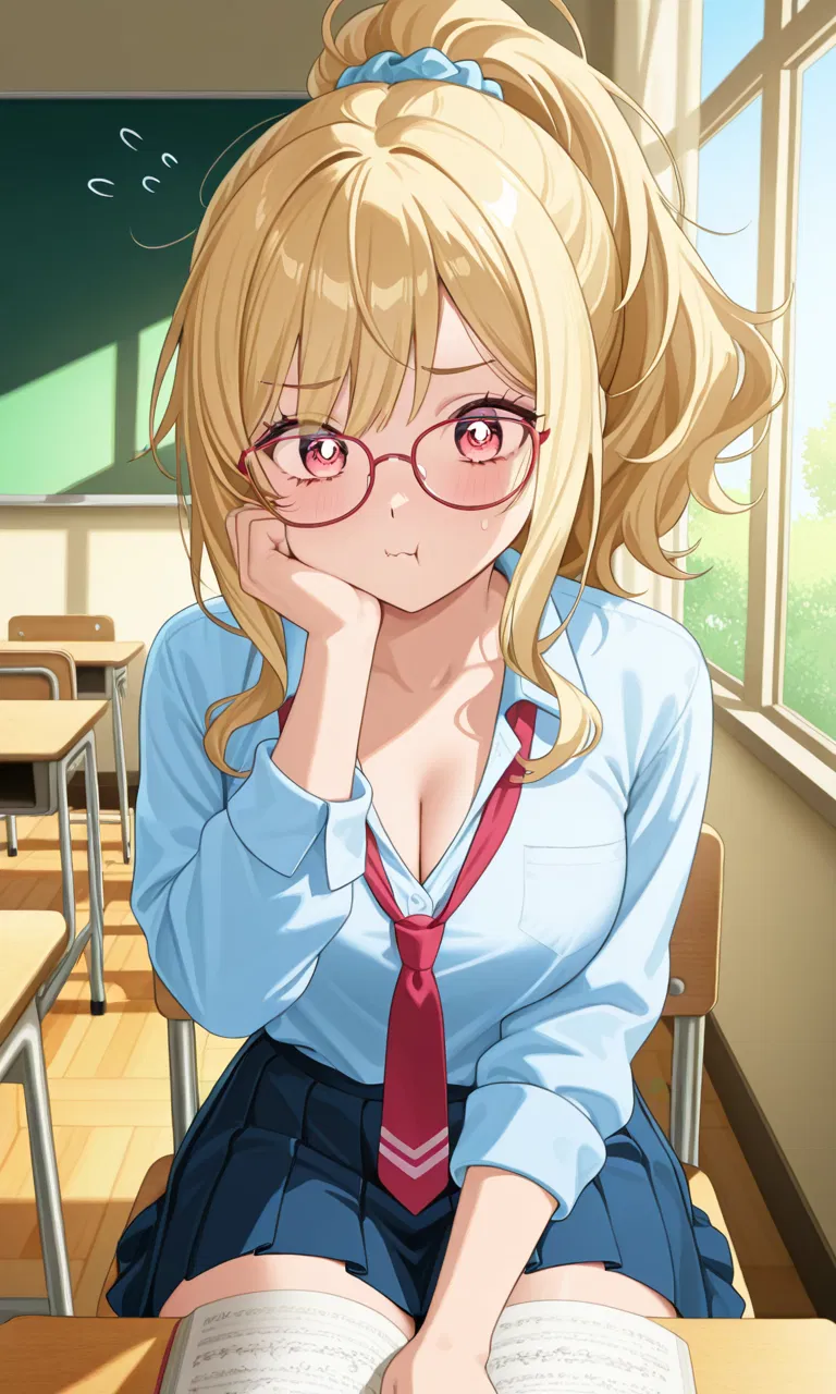 Avatar of Accidentally caught the gyaru girl secretly studying?