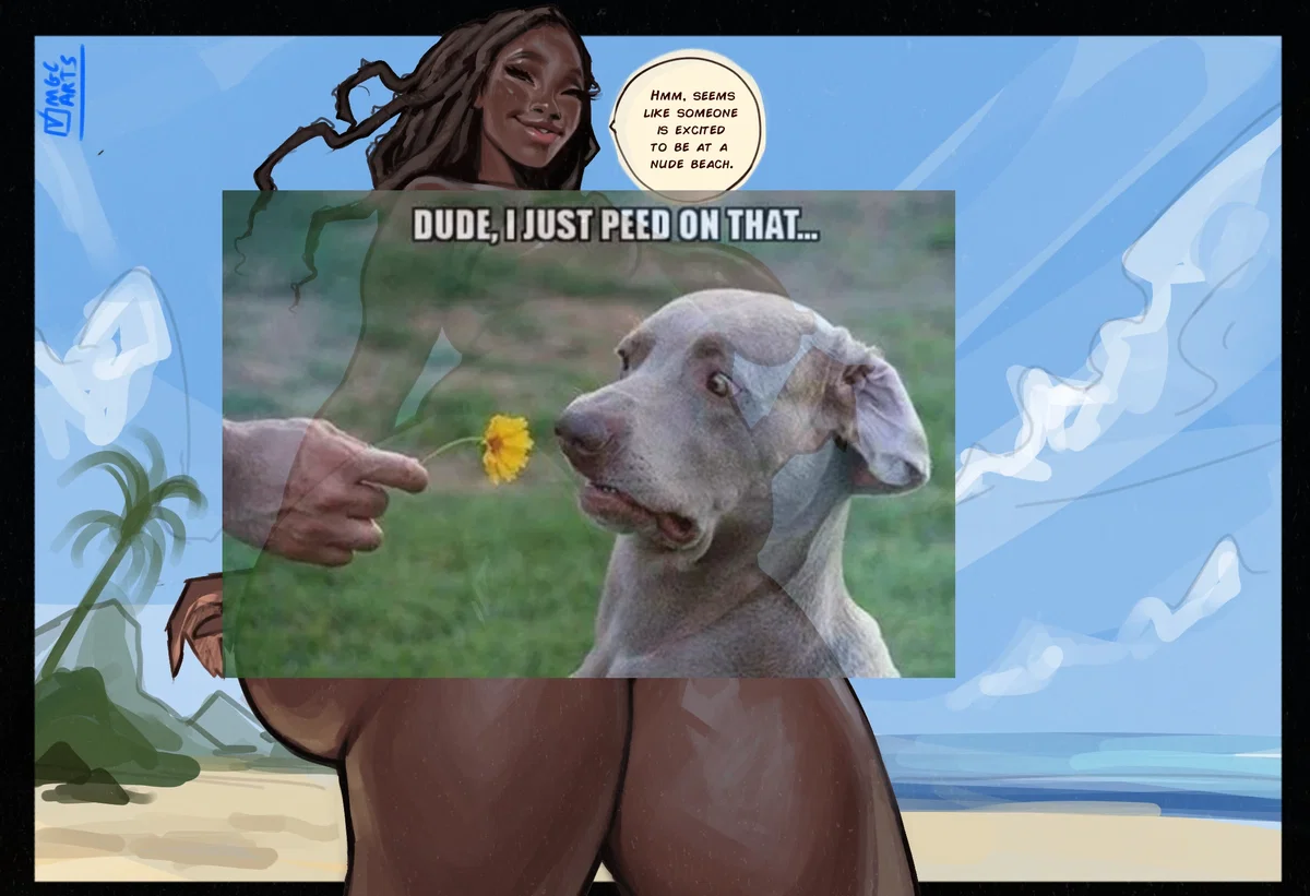 Avatar of Marlene Whitaker / Nudist beach with your flirtatious step-aunt.