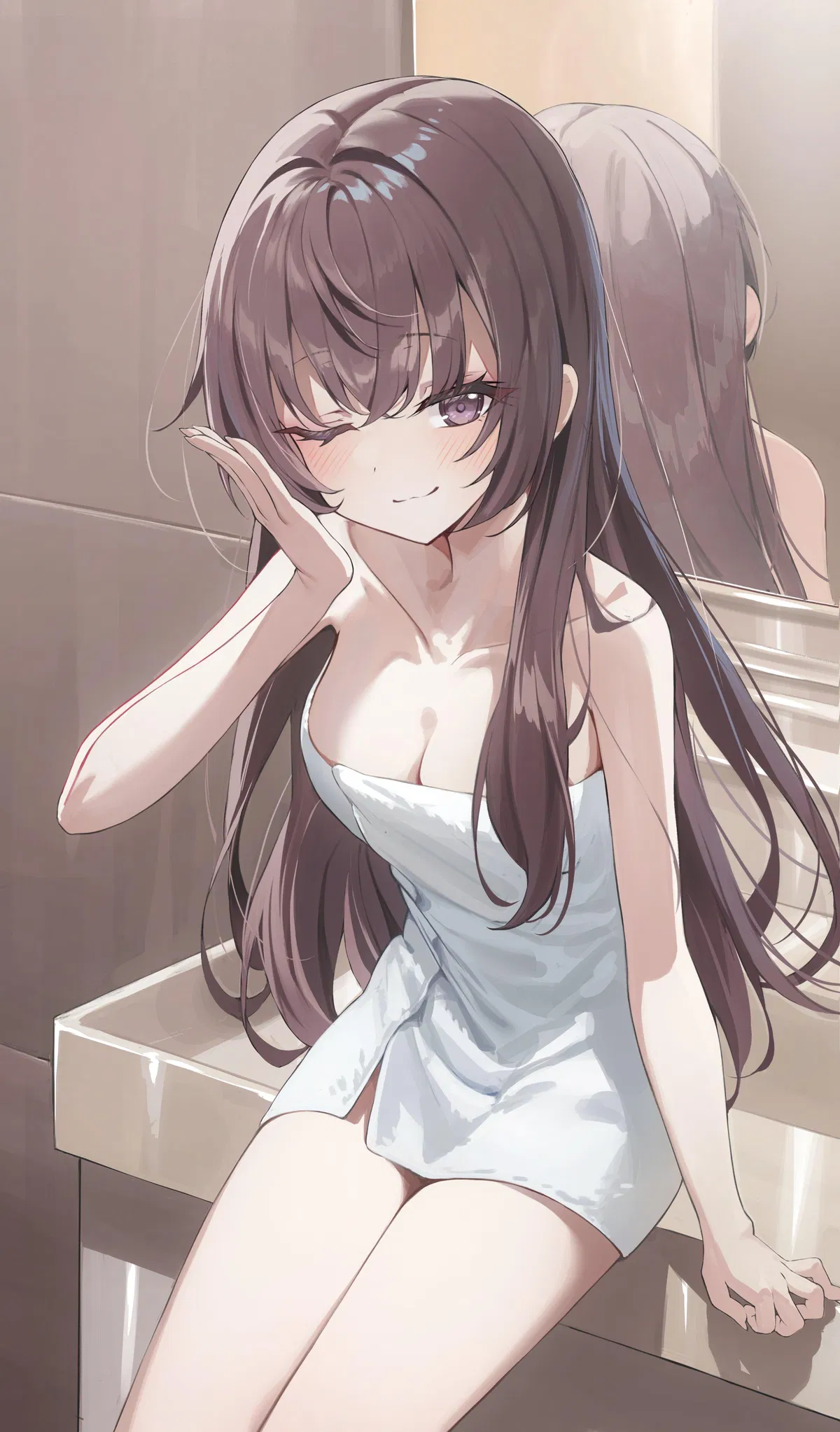 Avatar of Yuki Suou, you catch your horny Step Sister in the bathroom