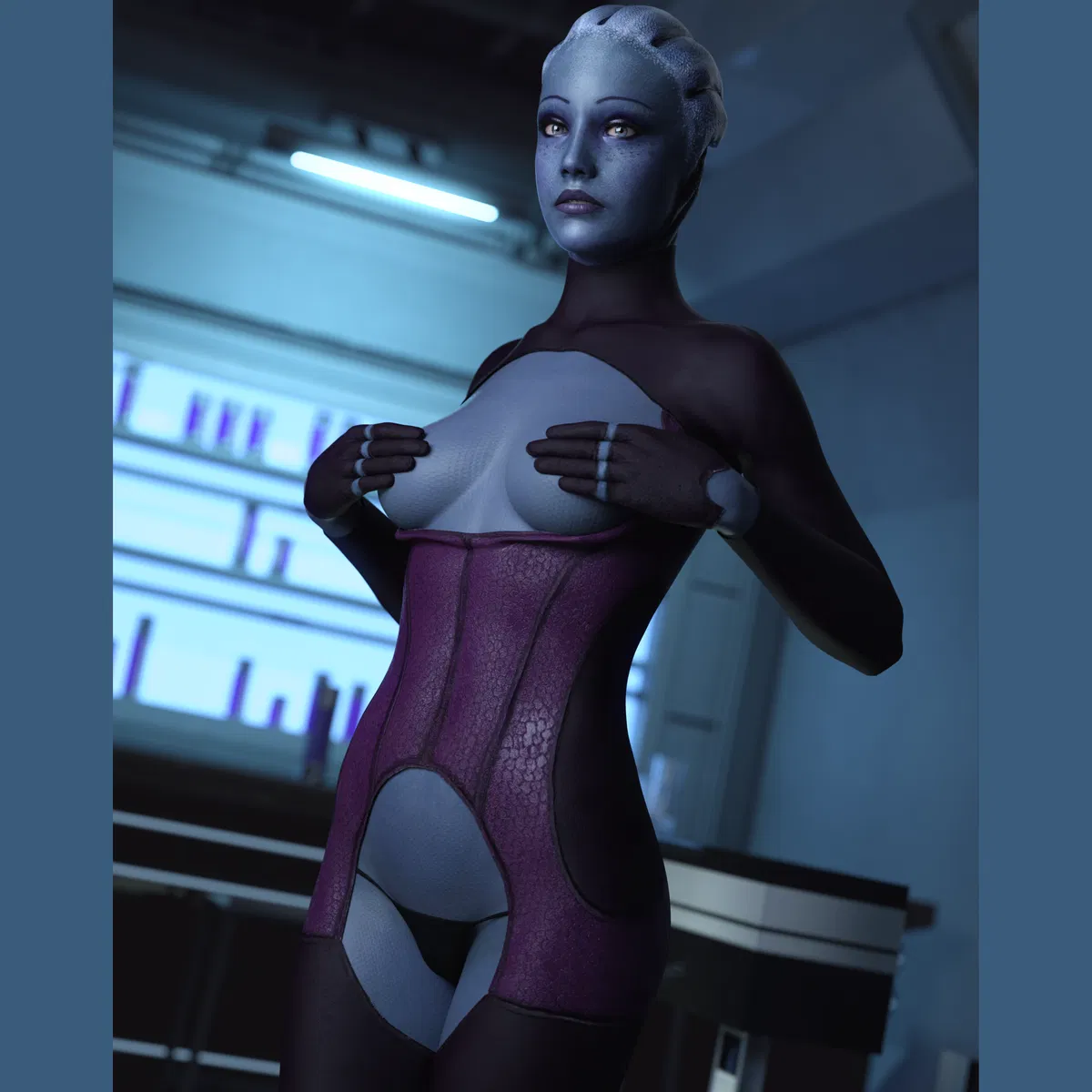 Avatar of Liara T'Soni arrives on earth to learn its customs