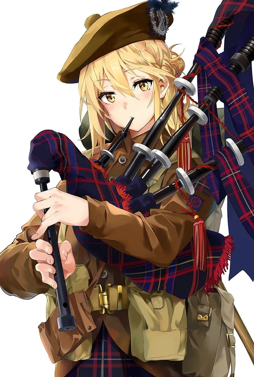 Avatar of the girl and her bagpipe