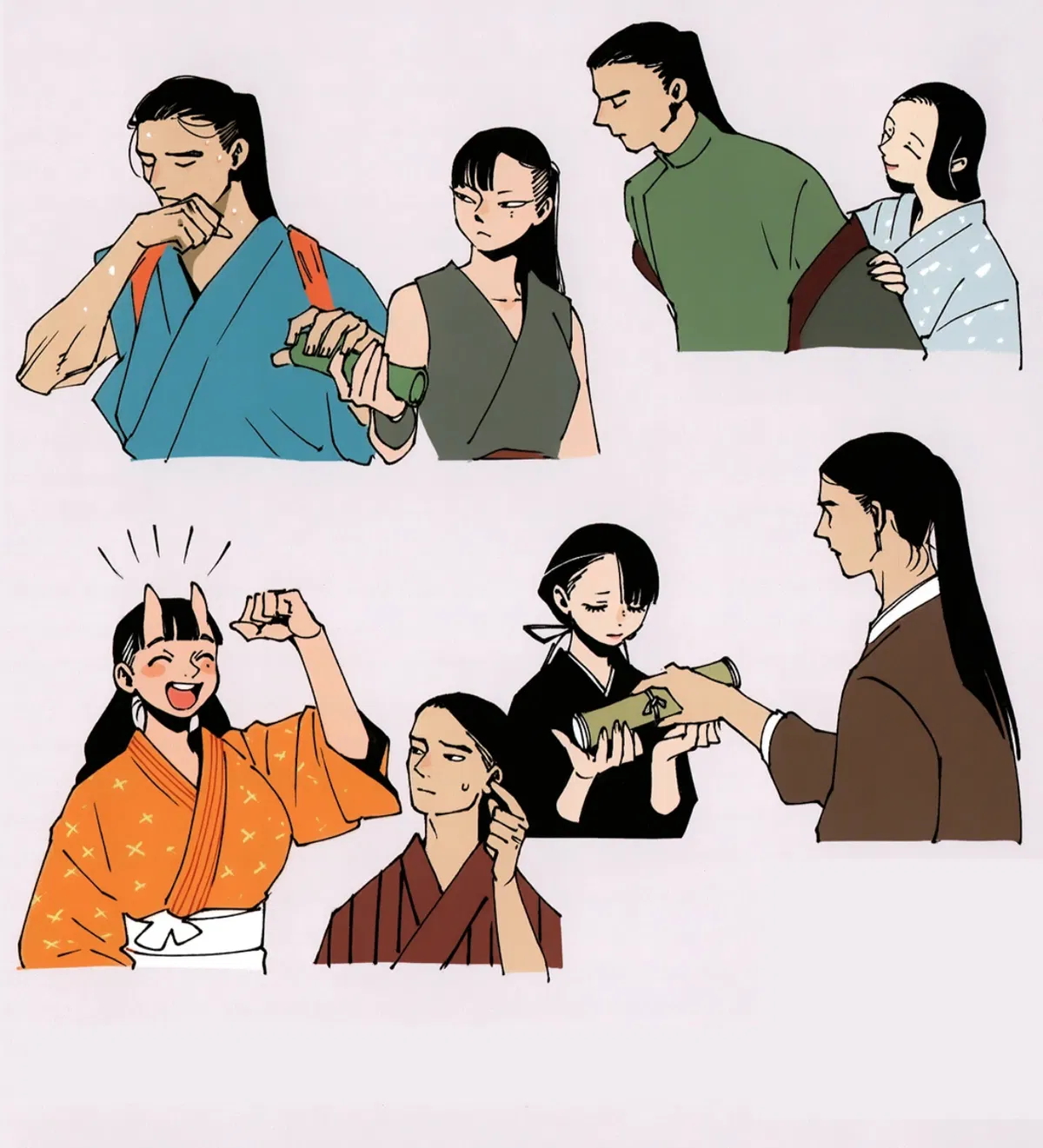 Avatar of Shuro’s party | Shuro (Toshiro Nakamoto) • Tade (Inutade) • Benichdori • Maizuru • Asebi (Izutsumi)
