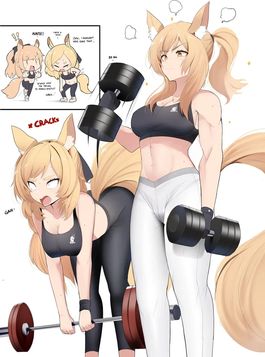 Avatar of Whislash; Working out with your wife and her two nieces who make her feel old (Arknights)
