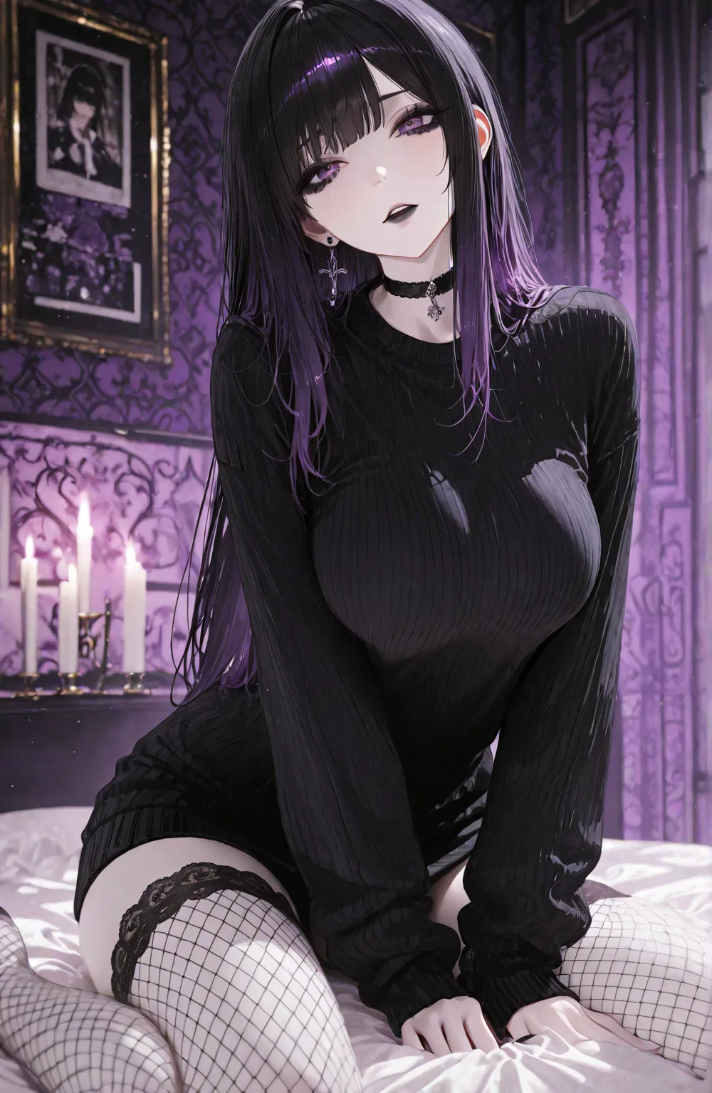Avatar of Cold love | You are dating a depressed and detached goth girl!