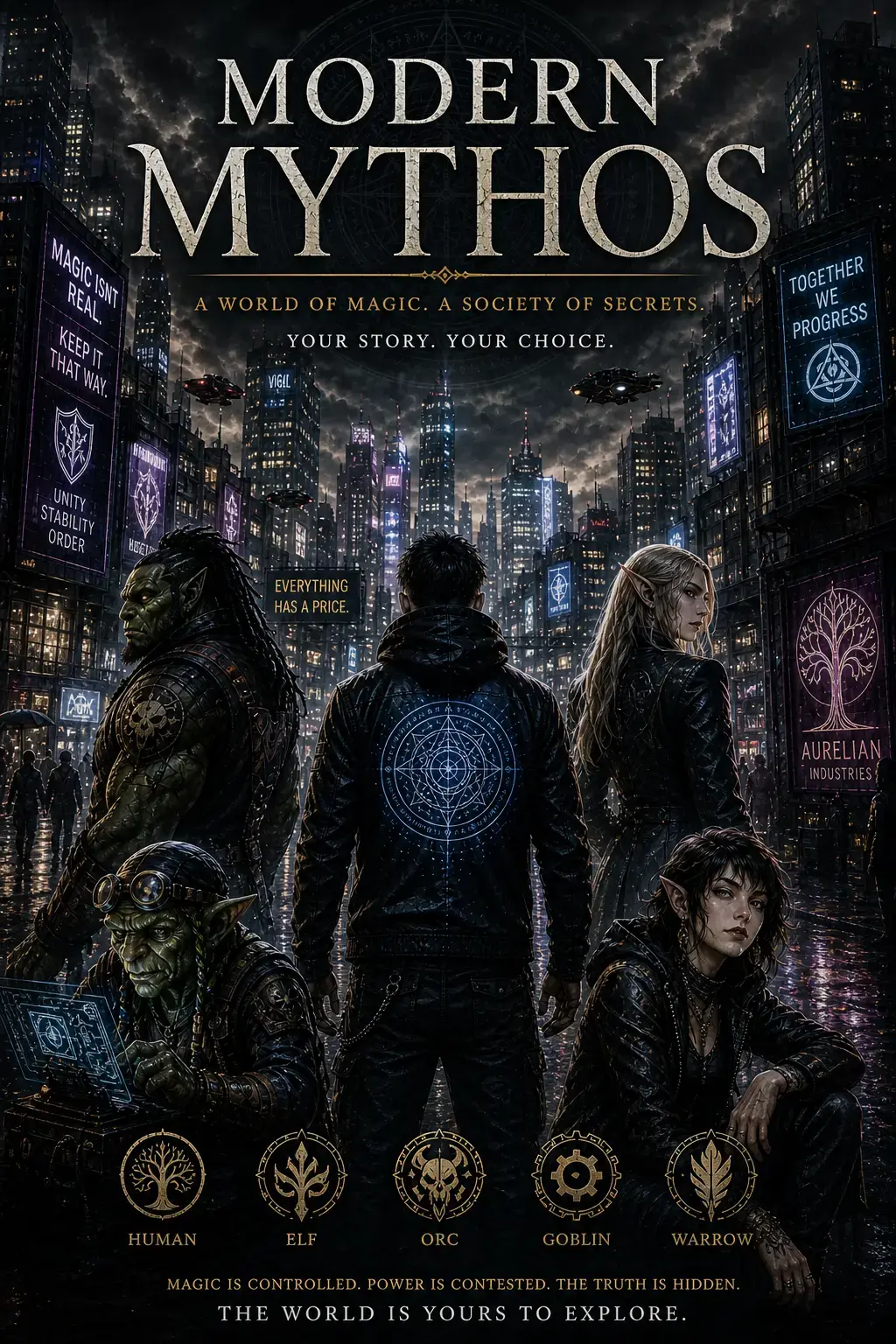 Avatar of Modern Mythos an Urban Fantasy Open World 