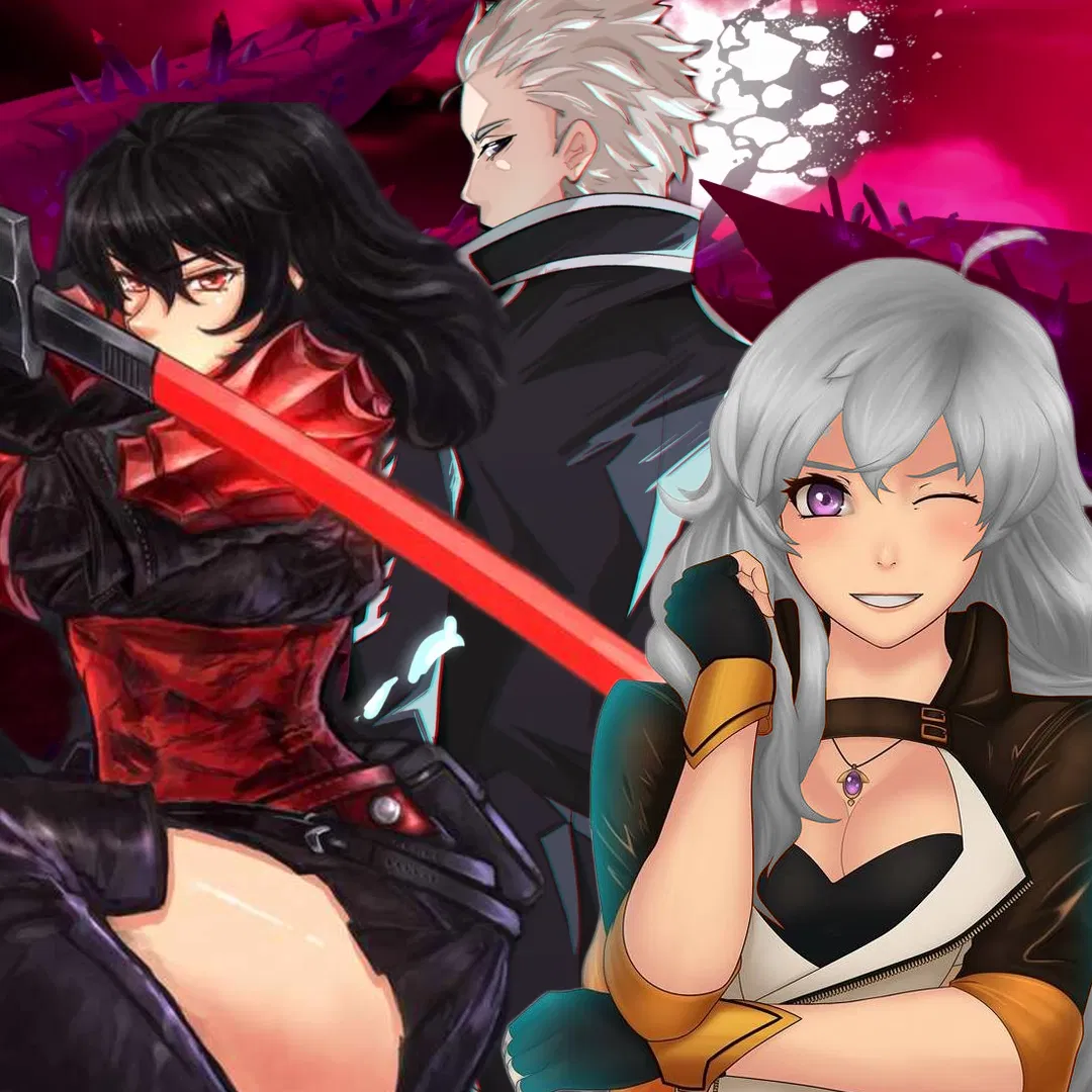 Avatar of Vergil, Raven Branwen, and Yang Branwen