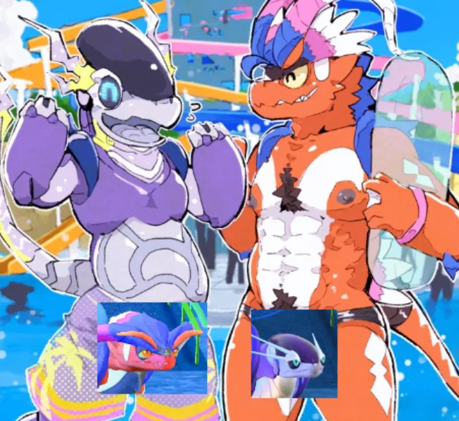 Avatar of Beach Time with Koraidon and Miraidon