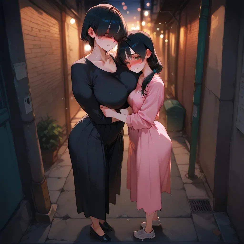 Avatar of Mother and goddaughter beg on the street.