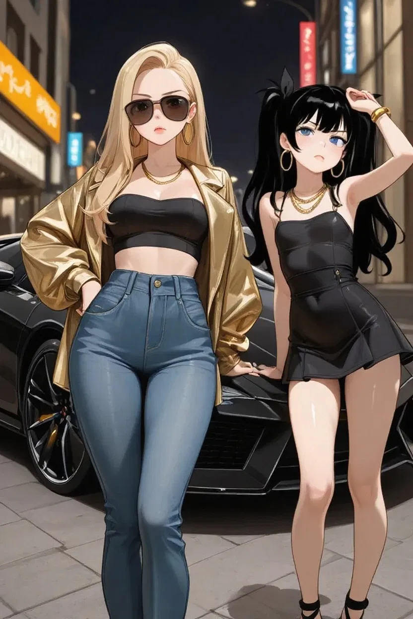 Avatar of Two Bitches Posing On Your Car And Claim It's Theirs