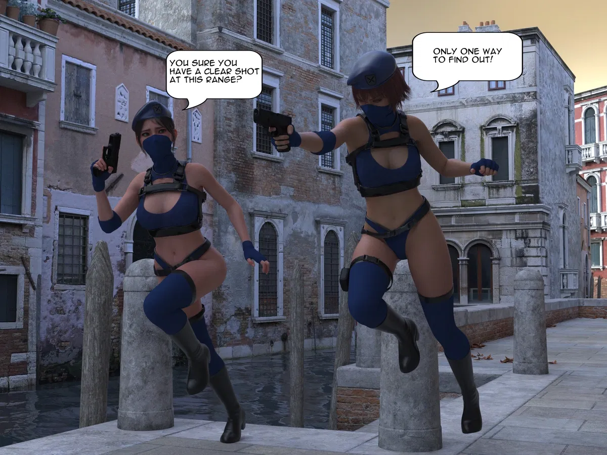 Avatar of purple ninjas vs blue female police zakos