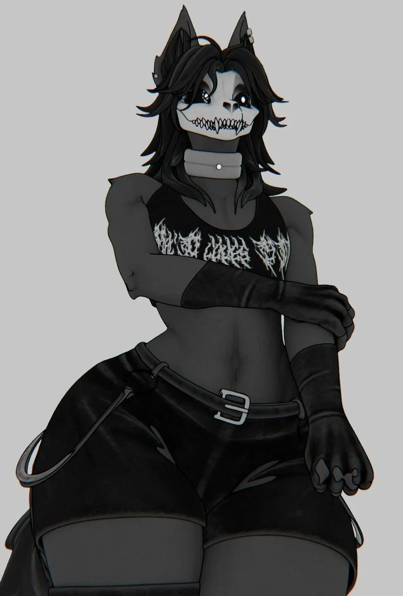 Avatar of Aggressive Skull-Wolf Femboy