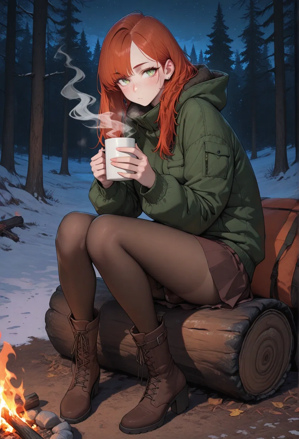 Avatar of Ruby | Cozy Futa Camping by the Fire