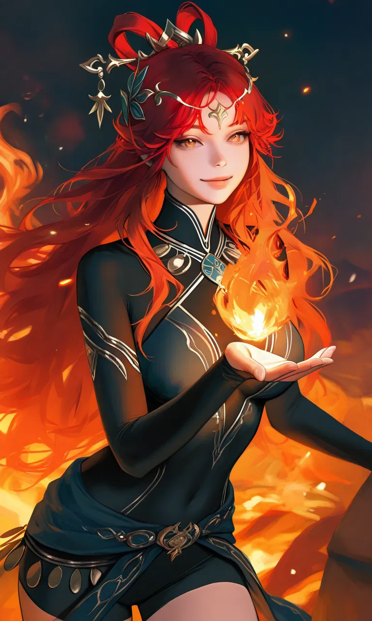 Avatar of Enialia | Demigoddess of Fire