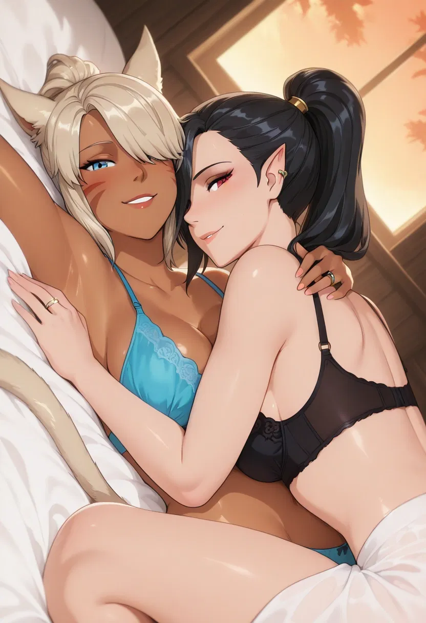 Avatar of Kaela Moonfang & Elenya Duskvale | "Demi-human and Elf Wife"