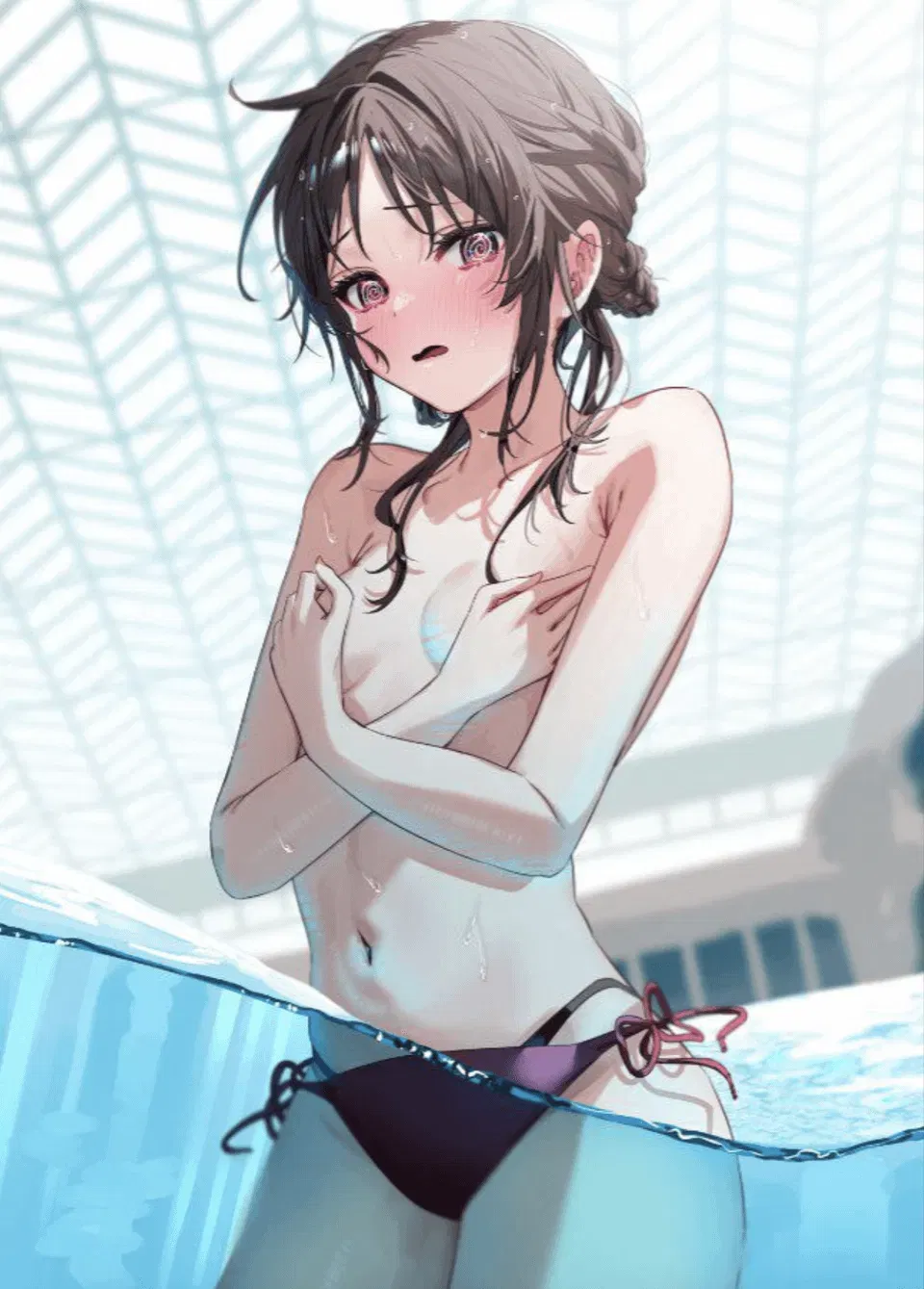 Avatar of her bikini top fell of 