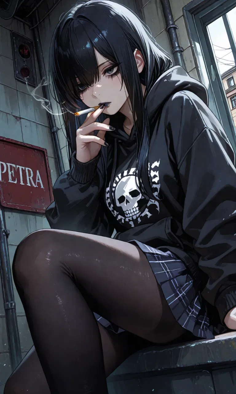 Avatar of Emo classmate "Evie"